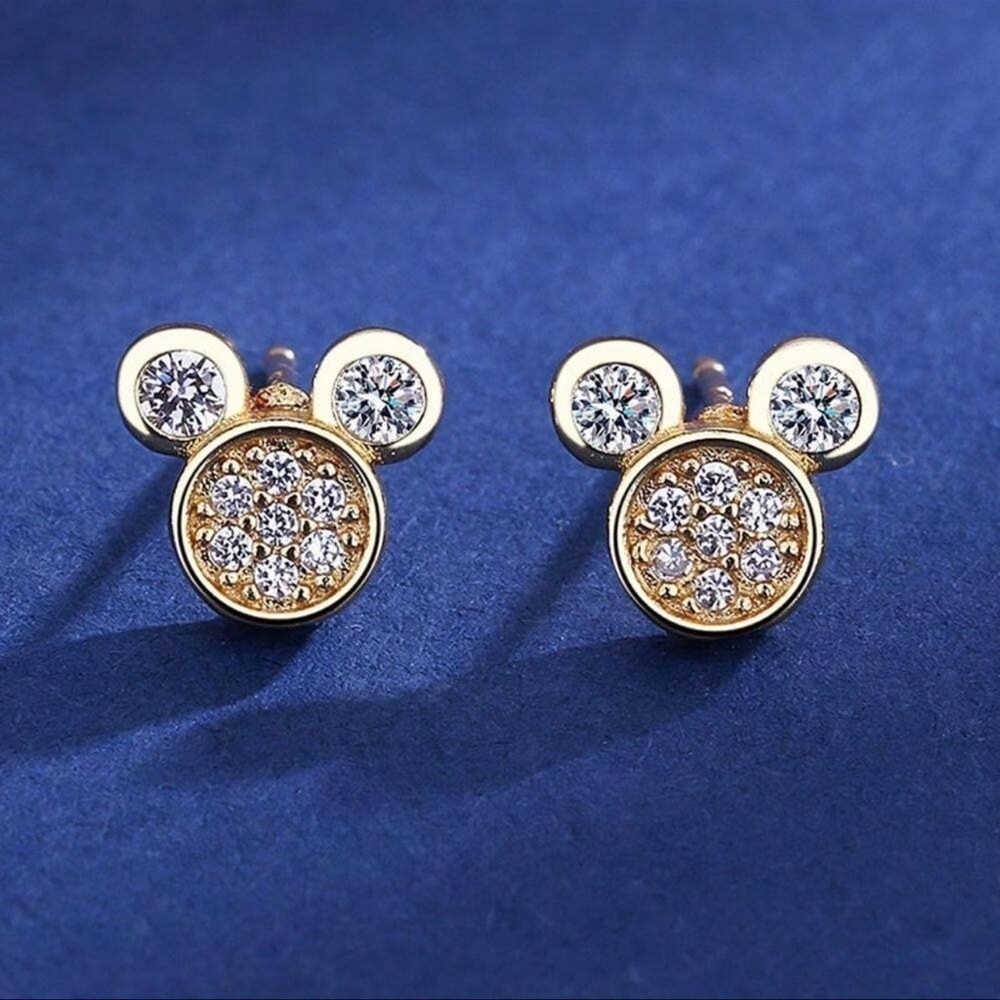 Disney Cartoon Mickey Mouse Mickey Earrings Cute Accessories Metal Zinc ALLOY